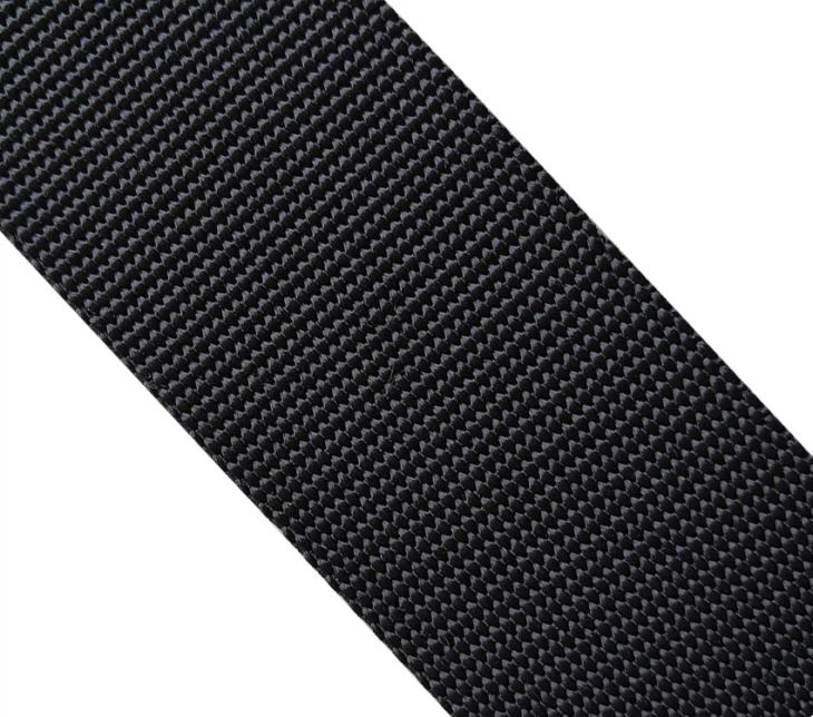 2 Inch Black Polyester Webbing